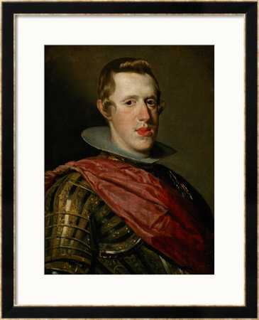 Philip Iv (1621-1665) In Armour With General's Sash by Diego Velazquez Pricing Limited Edition Print image
