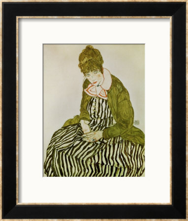 Edith Schiele, The Artist's Wife, Seated, 1915 by Egon Schiele Pricing Limited Edition Print image