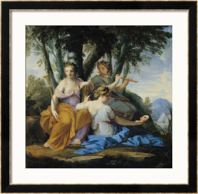 The Muses, Clio, Euterpe And Thalia, Circa 1652-55 by Eustache Le Sueur Pricing Limited Edition Print image