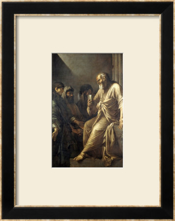 The Death Of Socrates by Salvator Rosa Pricing Limited Edition Print image