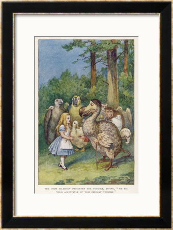 The Dodo Solemnly Presented The Thimble Saying We Beg Your Acceptance Of This Elegant Thimble by John Tenniel Pricing Limited Edition Print image