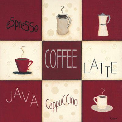 Coffee Nine Patch I by Kim Klassen Pricing Limited Edition Print image
