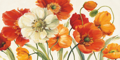 Poppies Melody I by Lisa Audit Pricing Limited Edition Print image