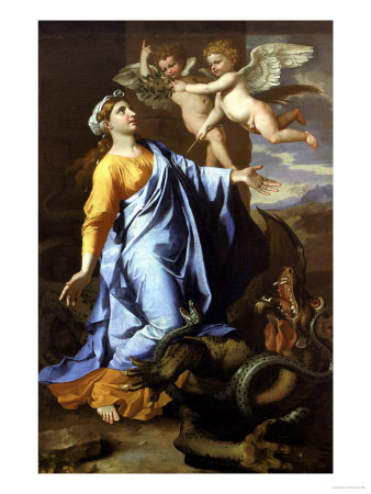 St. Margaret, Sabauda Gallery, Turin by Nicolas Poussin Pricing Limited Edition Print image