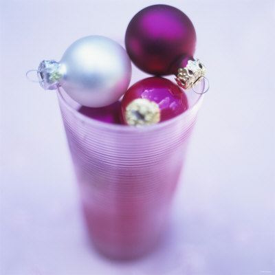 Christmas Baubles In A Glass by David Loftus Pricing Limited Edition Print image