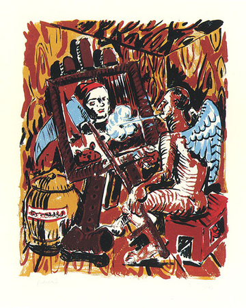 Hommage An Hogarth, C.1997 by Jorg Immendorff Pricing Limited Edition Print image