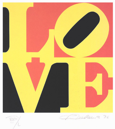 The Book Of Love, C.1996, 4/12 by Robert Indiana Pricing Limited Edition Print image