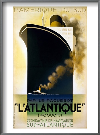 Steamship Travel Poster by Adolphe Mouron Cassandre Pricing Limited Edition Print image