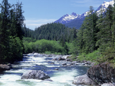 Mountain River In Spring, Bc, Can by Troy & Mary Parlee Pricing Limited Edition Print image