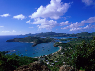Harbor In Distance, Antigua, Leeward Islands by Mark Dyball Pricing Limited Edition Print image