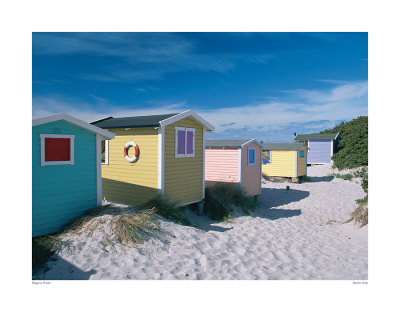 Beach Huts by Magnus Rietz Pricing Limited Edition Print image