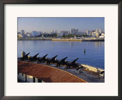 City Skyline From El Castillo Del Morro, Havana, Cuba, West Indies, Central America by Gavin Hellier Pricing Limited Edition Print image