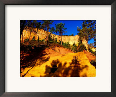 Cliffs And Pine Trees, Sentier Des Ocres, Roussillon, Provence-Alpes-Cote D'azur, France by Dan Herrick Pricing Limited Edition Print image