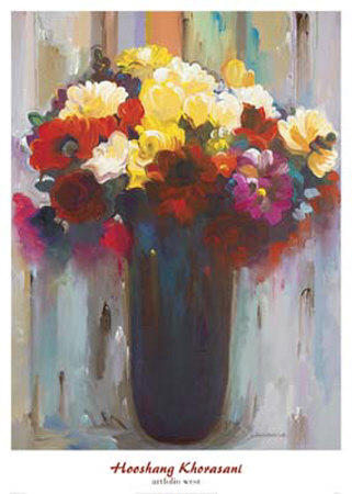 Flowers In A Vase Iii by Hooshang Khorasani Pricing Limited Edition Print image