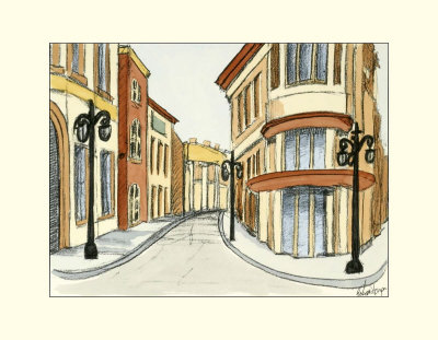 Sketches Of Downtown Iv by Ethan Harper Pricing Limited Edition Print image