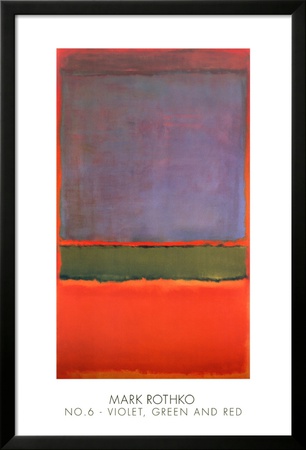 No. 6 (Violet, Green And Red), 1951 by Mark Rothko Pricing Limited Edition Print image