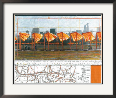 The Gates, Project For Central Park, X, New York City by Christo Pricing Limited Edition Print image