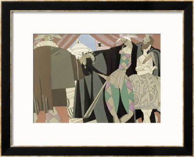 Italian Comedy, Circa 1920 by Charles Martin Pricing Limited Edition Print image