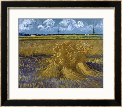 Wheatfield With Sheaves, C.1888 by Vincent Van Gogh Pricing Limited Edition Print image