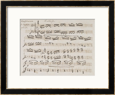 Copyist's Manuscript Of The Second And Third Movements, Vienna 1810 by Ludwig Van Beethoven Pricing Limited Edition Print image