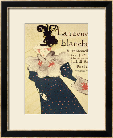Reproduction Of A Poster Advertising La Revue Blanche, 1895 by Henri De Toulouse-Lautrec Pricing Limited Edition Print image