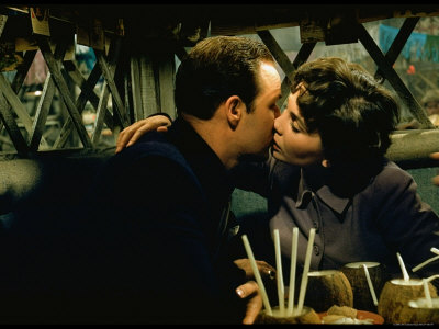 Marlon Brando And Jean Simmons Kissing In Scene From Guys And Dolls by Gjon Mili Pricing Limited Edition Print image