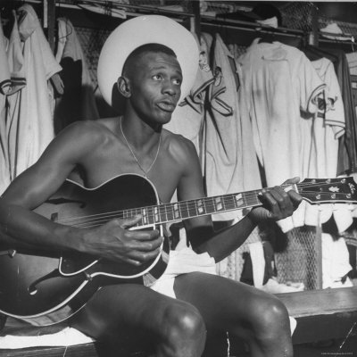 Leroy Satchel Paige, Legendary Relief Pitcher For The Cleveland Indians by George Silk Pricing Limited Edition Print image