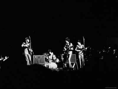 Pop Music Group The Beatles In Concert Paul Mccartney, Ringo Starr, George Harrison, John Lennon by Ralph Morse Pricing Limited Edition Print image