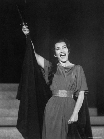 Maria Callas In Performance At Classic Greek Theater Epidaurus by James Burke Pricing Limited Edition Print image