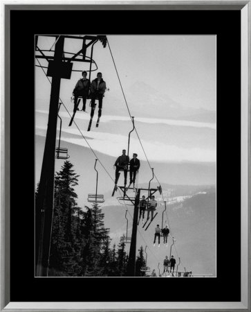 Ski Lift On Mt. Hood by Nat Farbman Pricing Limited Edition Print image