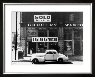 Store Sign Reads, I Am An American, After Pearl Harbor Attack, And Sold, Following Evacuation by Dorothea Lange Pricing Limited Edition Print image