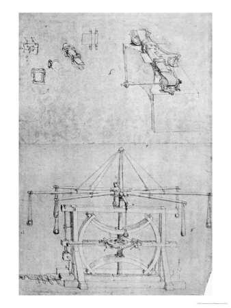 Military Machine Designs, Codex Atlanticus, C.1485 by Leonardo Da Vinci Pricing Limited Edition Print image