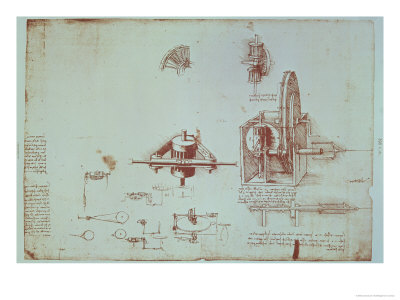 Fin Spindle, Codex Atlanticus, 1478-1518 by Leonardo Da Vinci Pricing Limited Edition Print image