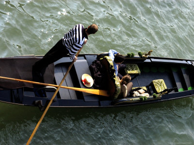 Gondola On Canal Grande by Shania Shegedyn Pricing Limited Edition Print image