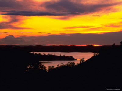 Silhouetted Landscape At Sunset by Jim Vitali Pricing Limited Edition Print image