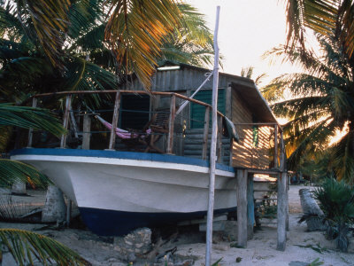 Mexican Boat House, Punta Allen, Mexico by Scott Christopher Pricing Limited Edition Print image