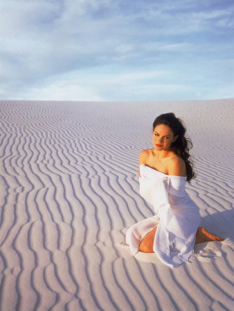 Woman In Sand Dune by Michael Gottino Pricing Limited Edition Print image