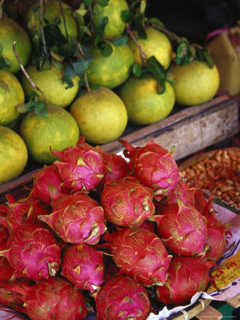 Dragon Fruit, Market, Thailand by Inga Spence Pricing Limited Edition Print image