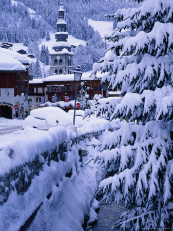 Laeglise Saint-Foy (Church) In Village Of La Clusaz, France by Richard Nebesky Pricing Limited Edition Print image