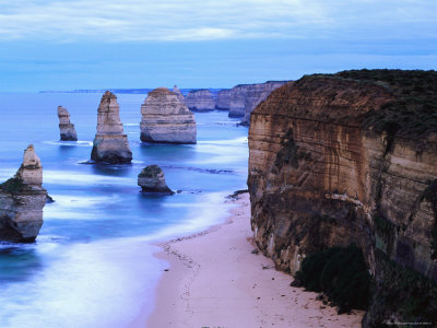 Twelve Apostles At Dawn, Great Ocean Road, Port Campbell National Park, Victoria, Australia by Holger Leue Pricing Limited Edition Print image