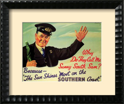 Sunny South Sam Southern Railway by William Brealey Pricing Limited Edition Print image