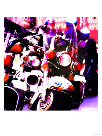 Nypd Motorcycles, New York by Tosh Pricing Limited Edition Print image