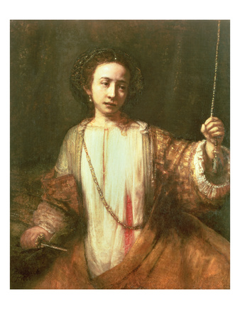 Lucretia, 1666 (Oil On Canvas) by Rembrandt Harmensz. Van Rijn Pricing Limited Edition Print image