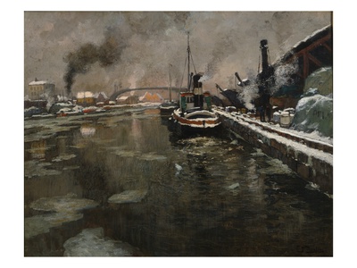 Untitled, C.1902 (Oil On Canvas) by Fritz Thaulow Pricing Limited Edition Print image
