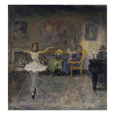 Family Idyll (Oil On Canvas) by Bernhard Dorotheus Folkestad Pricing Limited Edition Print image