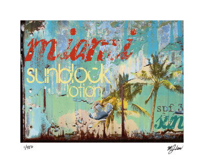 Miami Sunblock by M.J. Lew Pricing Limited Edition Print image