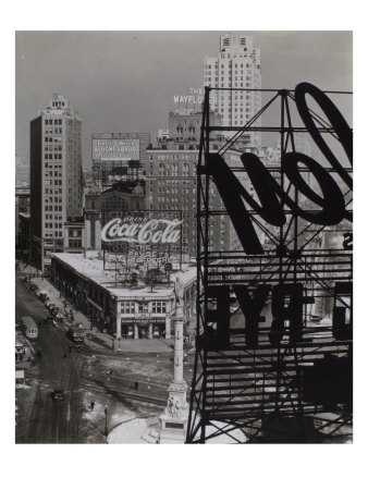 Columbus Circle, Manhattan by Berenice Abbott Pricing Limited Edition Print image