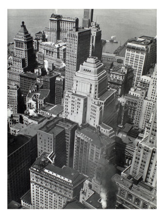 Financial District Rooftops, Looking Southwest From Roof Of 60 Wall Tower, Manhattan by Berenice Abbott Pricing Limited Edition Print image