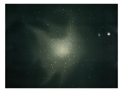Star Clusters In Hurcules. From A Study Made In June, 1877 by Etienne Leopold Trouvelot Pricing Limited Edition Print image
