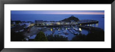 Boats Docked At The Harbor, Devon, England by Panoramic Images Pricing Limited Edition Print image
